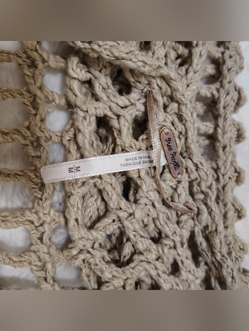 Free People Off The Shoulder Crochet Cardigan - Picture 8 of 9